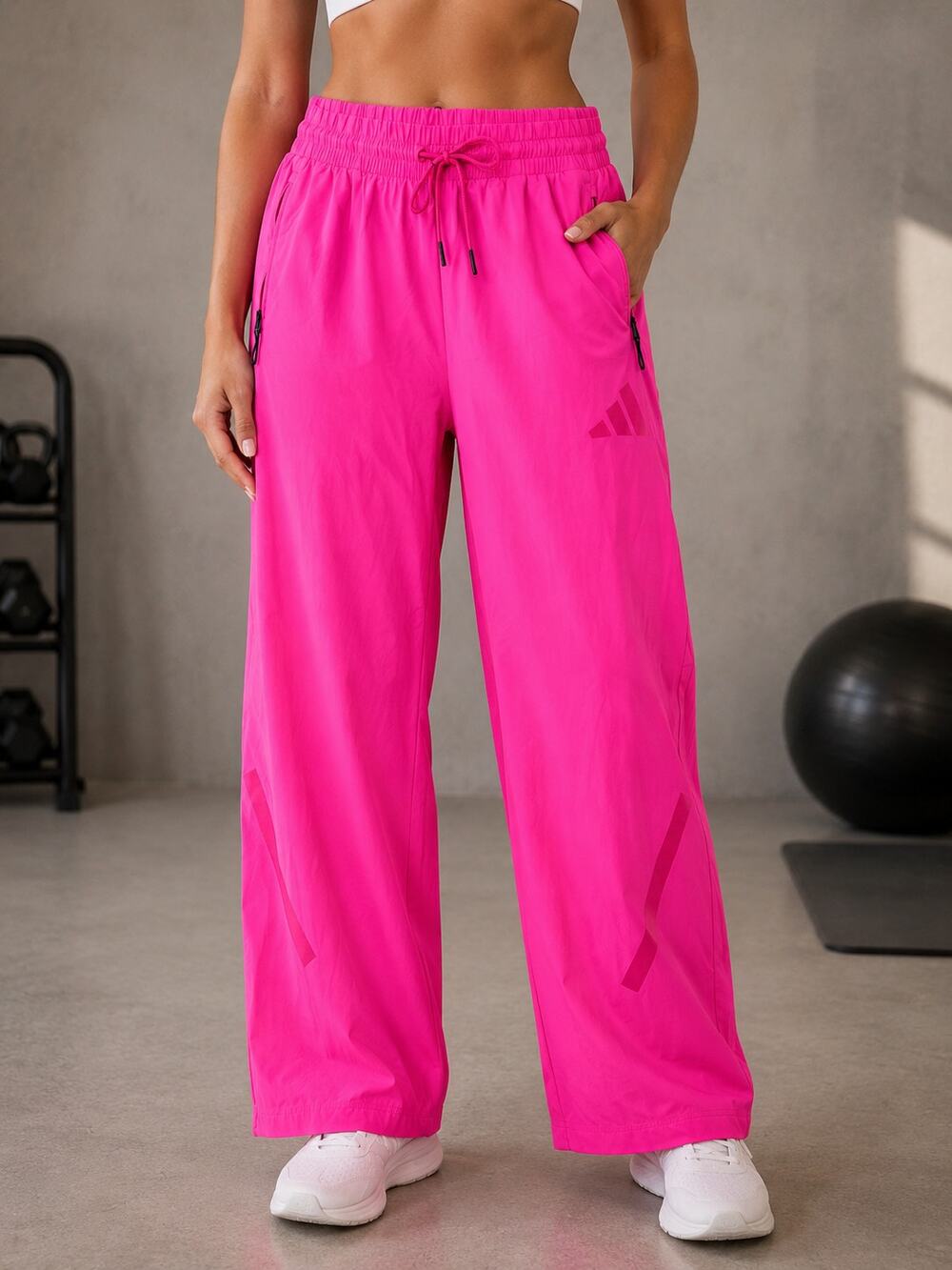 Adidas Hot Pink Barrel Athletic Pants Size Large